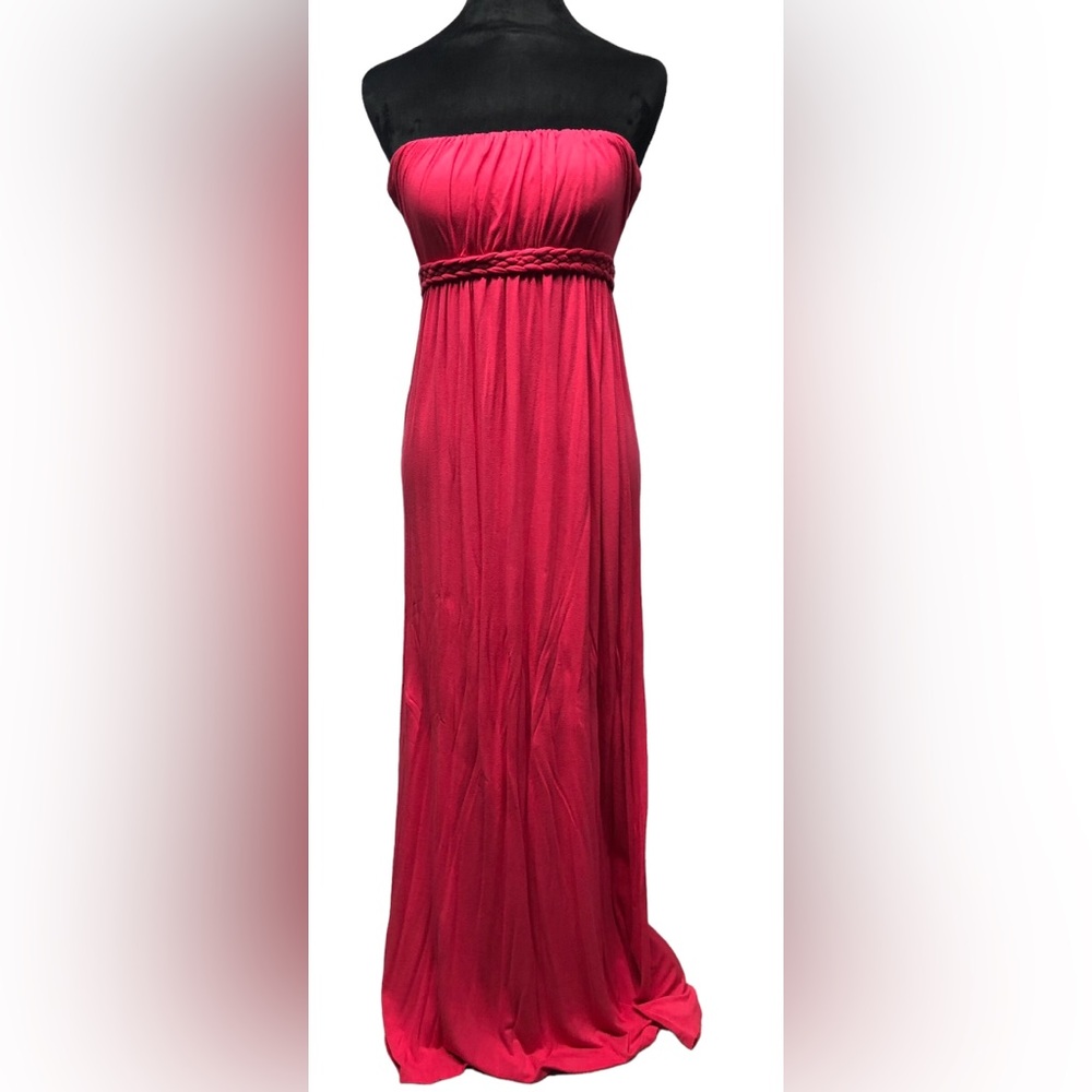 JJ AUTHENTIC pink strapless maxi dress